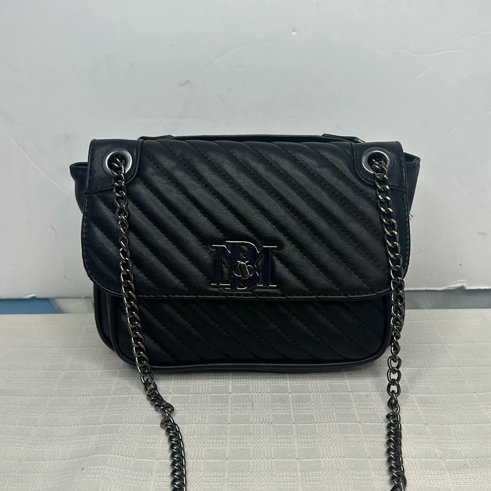 Badgley Mischka Quilted Leather Crossbody Bag